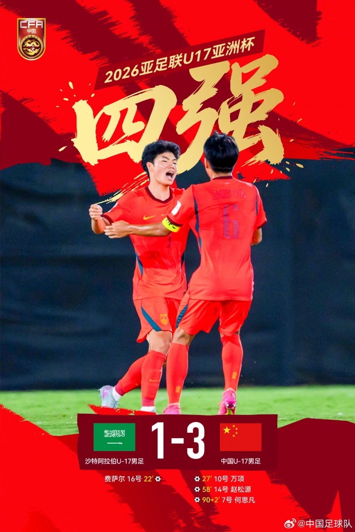 U17国足半决赛战澳洲：出线任务已完成，冲击冠军成新目标